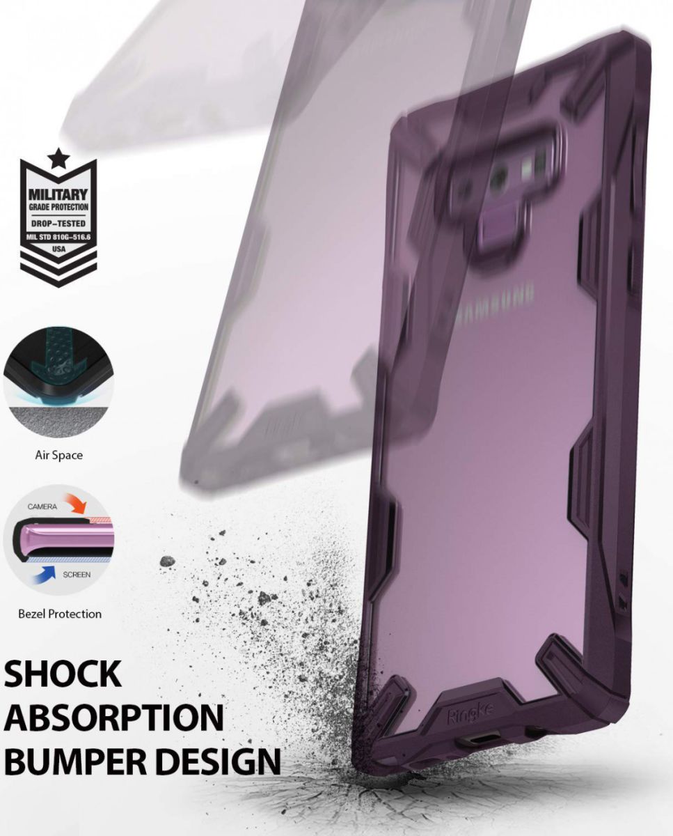 Ringke Fusion X Samsung Galaxy Note 9 Hoesje Doorzichtig Paars afbeelding 2