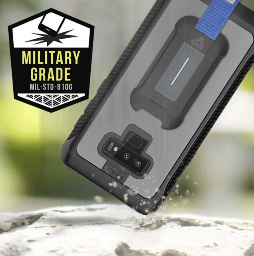 Armor X BX-Series Galaxy Note 9 Robuust Hoesje Transparant Zwart afbeelding 2