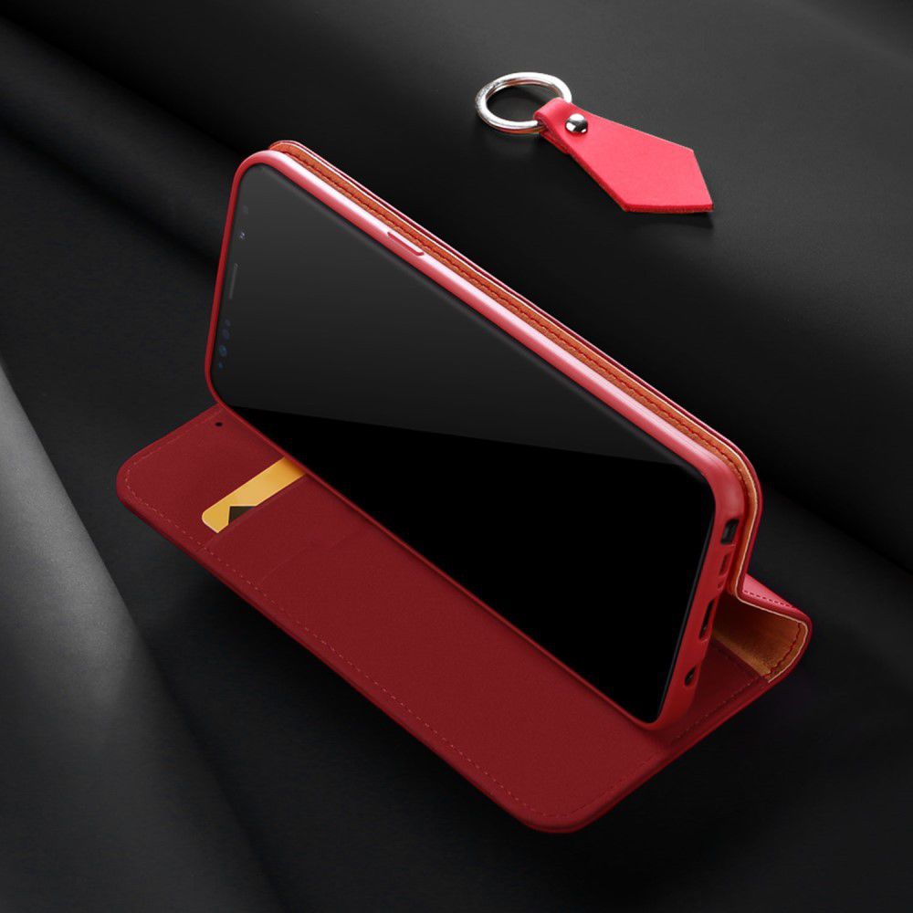 Dux Ducis Luxe Book Case Samsung Galaxy Note 9 Hoesje Echt Leer Rood afbeelding 5