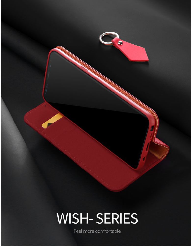 Dux Ducis Luxe Book Case Samsung Galaxy Note 9 Hoesje Echt Leer Rood afbeelding 9