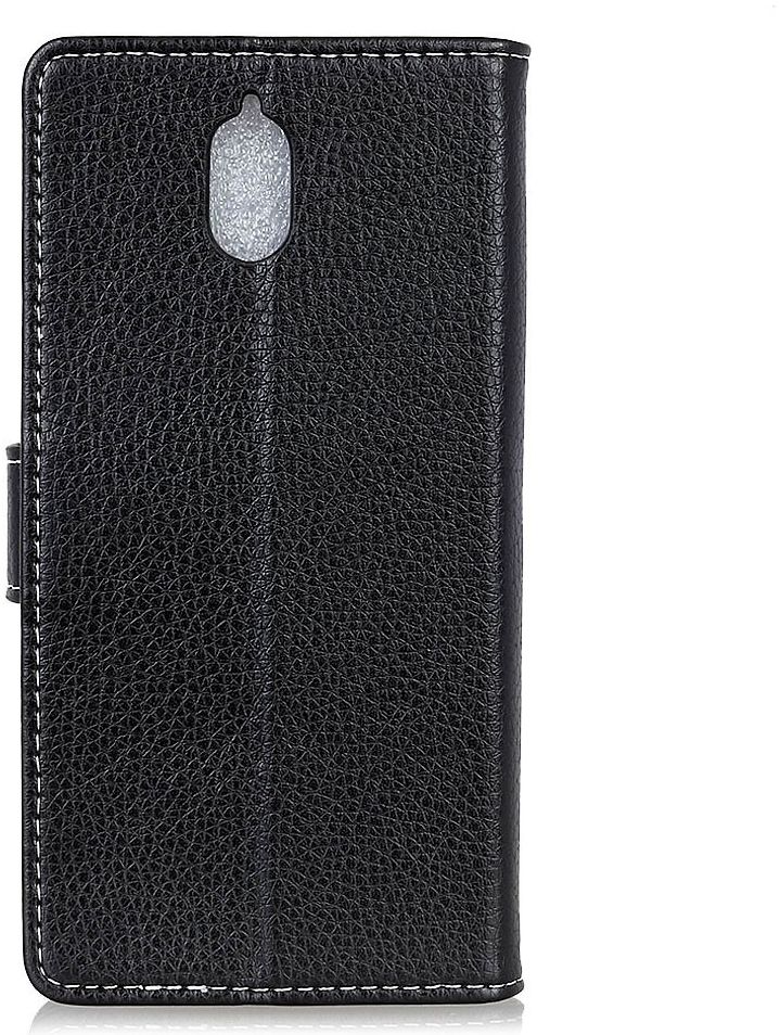 Nokia 3.1 Hoesje met Kaarthouder Zwart afbeelding 4