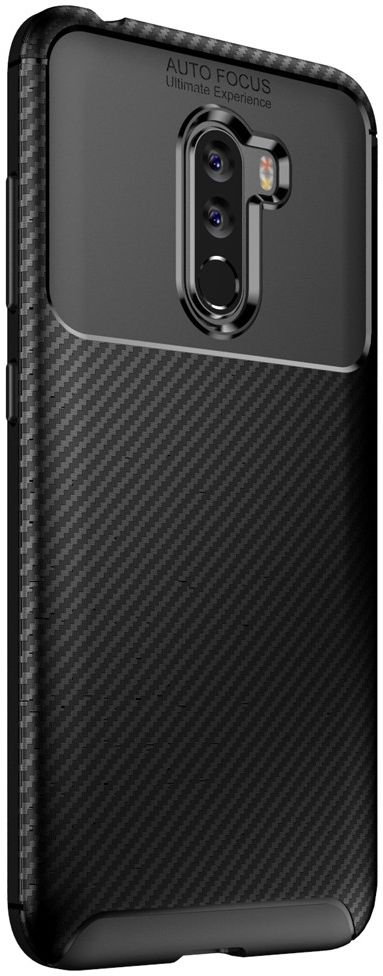 Xiaomi PocoPhone F1 Siliconen Carbon Hoesje Zwart afbeelding 11