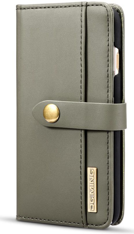 Apple iPhone 6s Echt Leren 2-in-1 Bookcase en Back Cover Hoesje Groen afbeelding 11