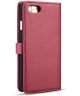 Apple iPhone 7/8 Echt Leren 2-in-1 Bookcase en Back Cover Hoesje Rood