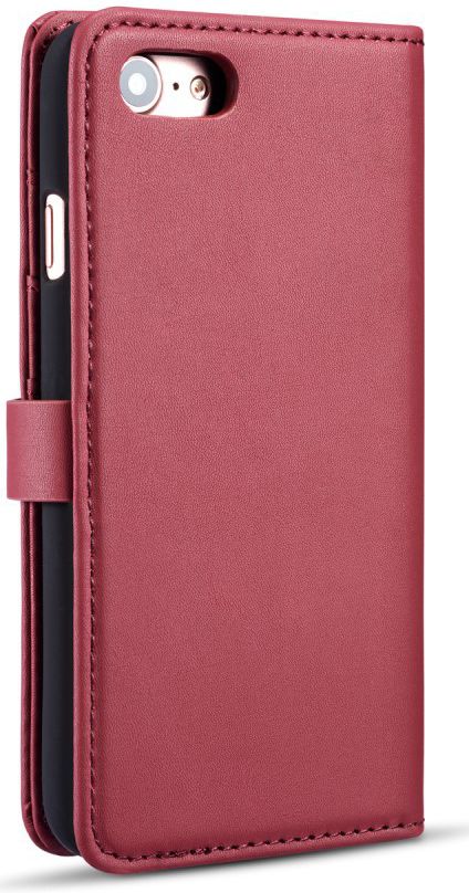 Apple iPhone 7/8 Echt Leren 2-in-1 Bookcase en Back Cover Hoesje Rood afbeelding 11