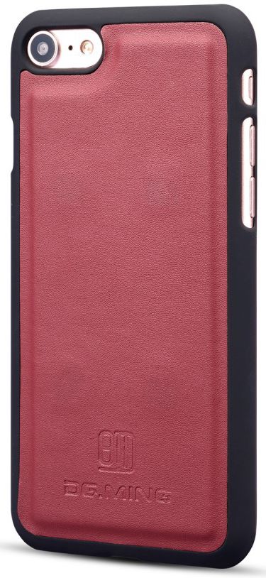 Apple iPhone 7/8 Echt Leren 2-in-1 Bookcase en Back Cover Hoesje Rood afbeelding 4