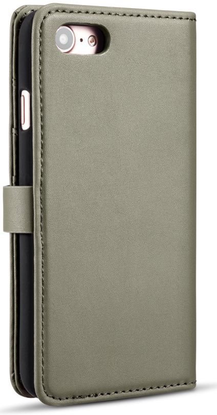 Apple iPhone 7/8 Echt Leren 2-in-1 Bookcase en Back Cover Hoesje Groen afbeelding 11