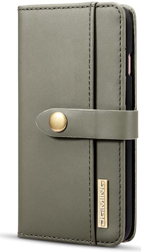Apple iPhone 7/8 Echt Leren 2-in-1 Bookcase en Back Cover Hoesje Groen afbeelding 12