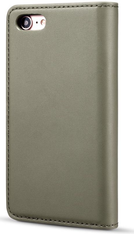 Apple iPhone 7/8 Echt Leren 2-in-1 Bookcase en Back Cover Hoesje Groen afbeelding 13