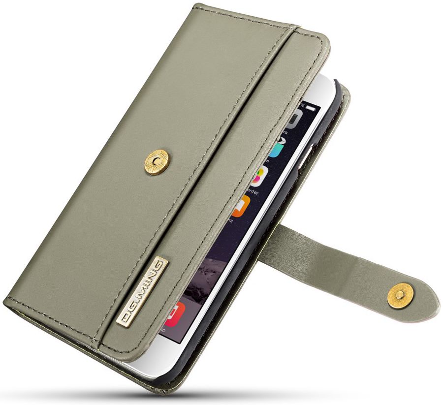 Apple iPhone 7/8 Echt Leren 2-in-1 Bookcase en Back Cover Hoesje Groen afbeelding 14