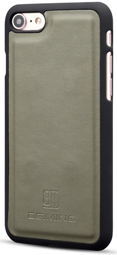 Apple iPhone 7/8 Echt Leren 2-in-1 Bookcase en Back Cover Hoesje Groen afbeelding 4