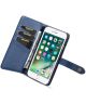 Apple iPhone 7/8 Echt Leren 2-in-1 Bookcase en Back Cover Hoesje Blauw