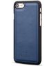 Apple iPhone 7/8 Echt Leren 2-in-1 Bookcase en Back Cover Hoesje Blauw