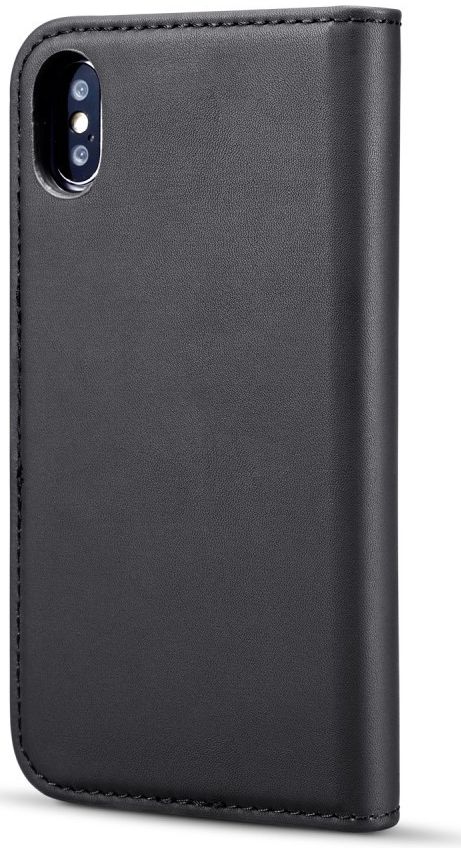 Apple iPhone XS Echt Leren 2-in-1 Bookcase en Back Cover Hoesje Zwart afbeelding 15