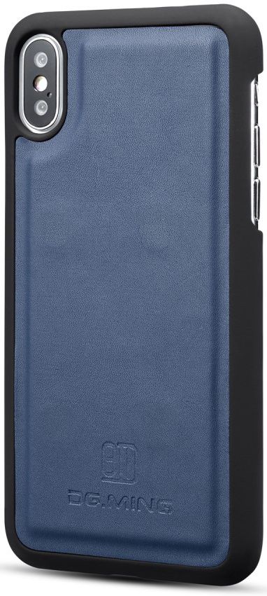Apple iPhone XS Echt Leren 2-in-1 Bookcase en Back Cover Hoesje Blauw afbeelding 9