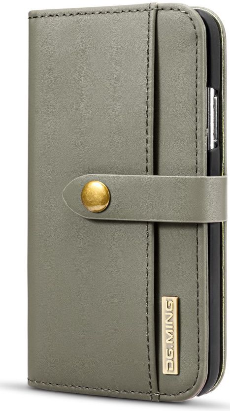 Apple iPhone XS Echt Leren 2-in-1 Bookcase en Back Cover Hoesje Groen afbeelding 14