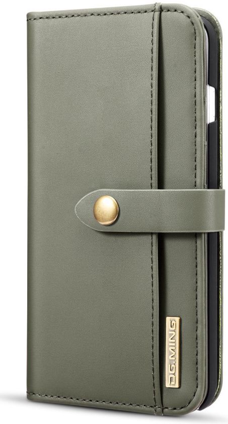 Apple iPhone 7/8 Plus Leren 2-in-1 Bookcase en Back Cover Hoesje Groen afbeelding 11
