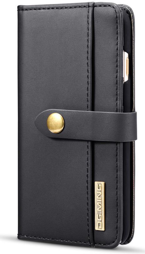 Apple iPhone 6s Plus Leren 2-in-1 Bookcase en Back Cover Hoesje Zwart afbeelding 13