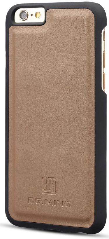 Apple iPhone 6s Plus Leren 2-in-1 Bookcase en Back Cover Hoesje Bruin afbeelding 5