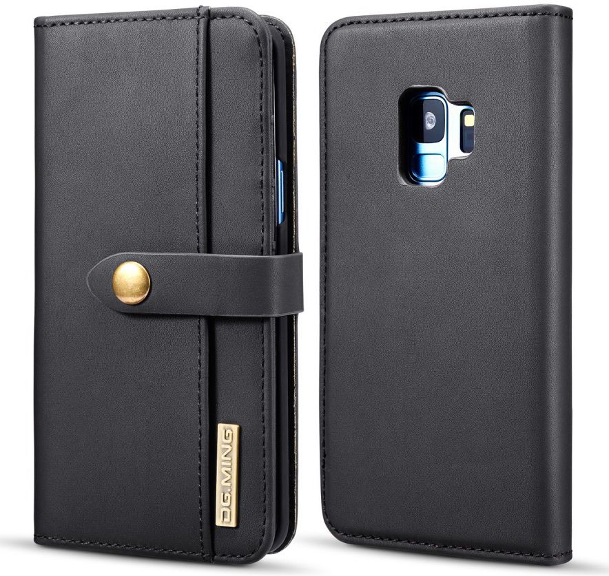 Samsung Galaxy S9 Leren 2-in-1 Bookcase en Back Cover Hoesje Zwart afbeelding 4