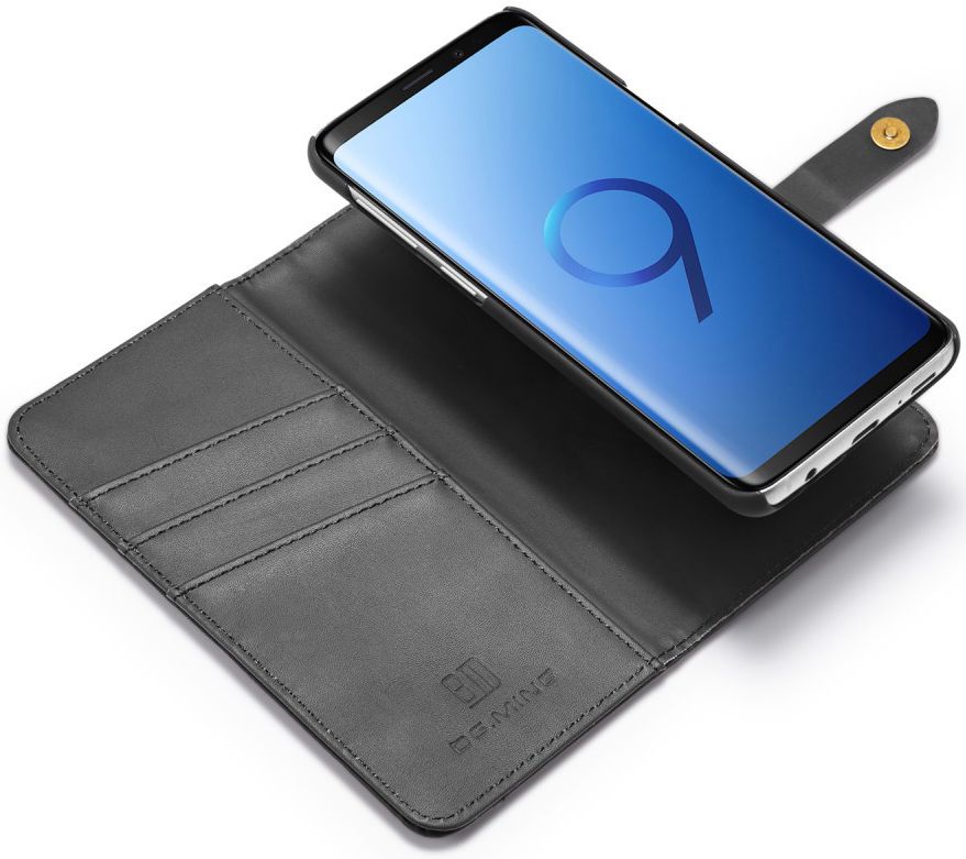Samsung Galaxy S9 Leren 2-in-1 Bookcase en Back Cover Hoesje Zwart afbeelding 2