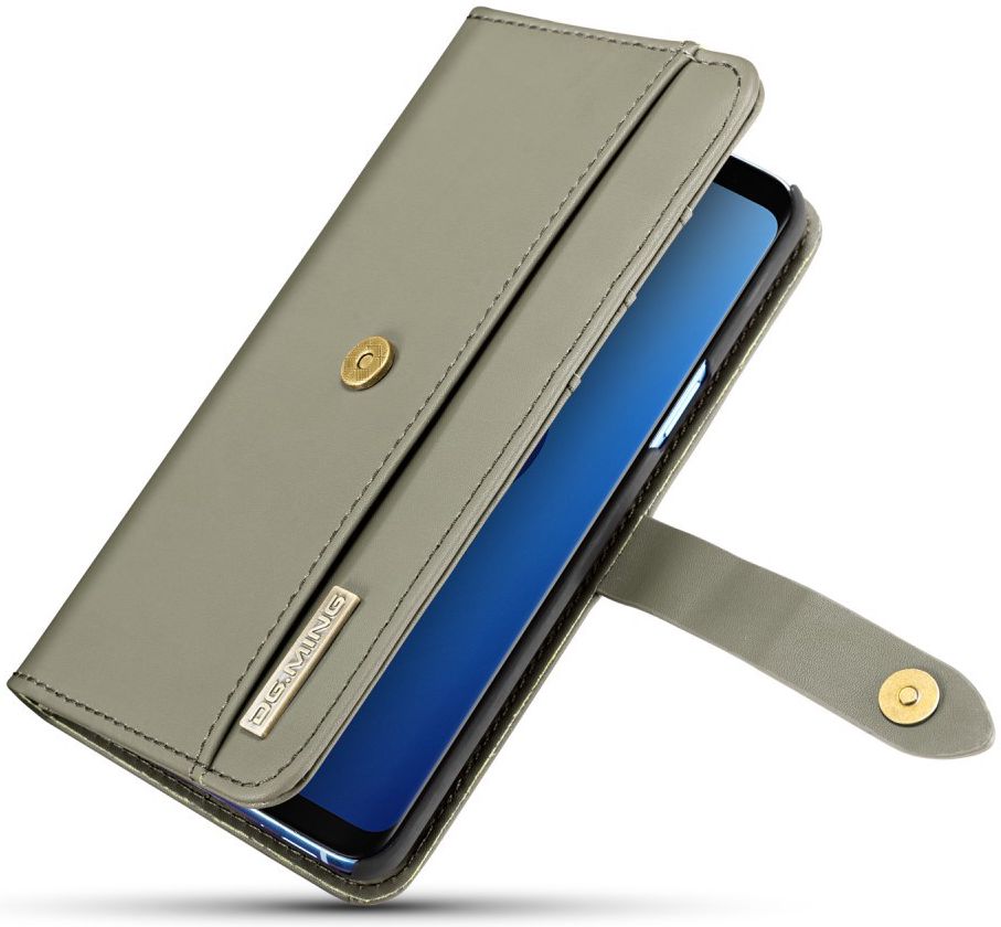 Samsung Galaxy S9 Leren 2-in-1 Bookcase en Back Cover Hoesje Groen afbeelding 6