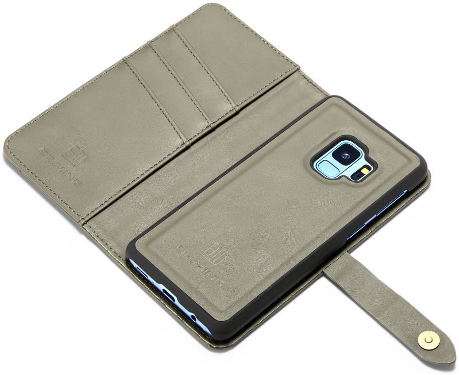 Samsung Galaxy S9 Leren 2-in-1 Bookcase en Back Cover Hoesje Groen afbeelding 8