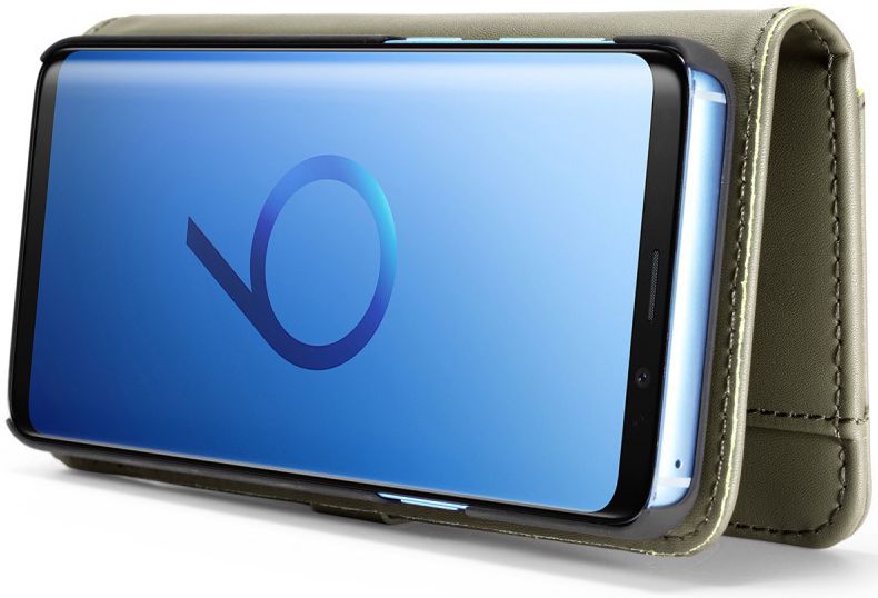 Samsung Galaxy S9 Leren 2-in-1 Bookcase en Back Cover Hoesje Groen afbeelding 5