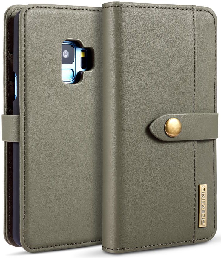 Samsung Galaxy S9 Leren 2-in-1 Bookcase en Back Cover Hoesje Groen afbeelding 11
