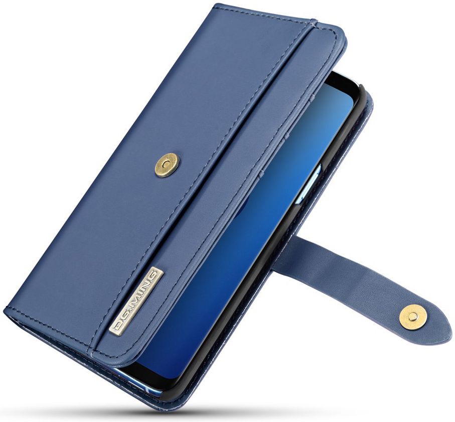Samsung Galaxy S9 Leren 2-in-1 Bookcase en Back Cover Hoesje Blauw afbeelding 6