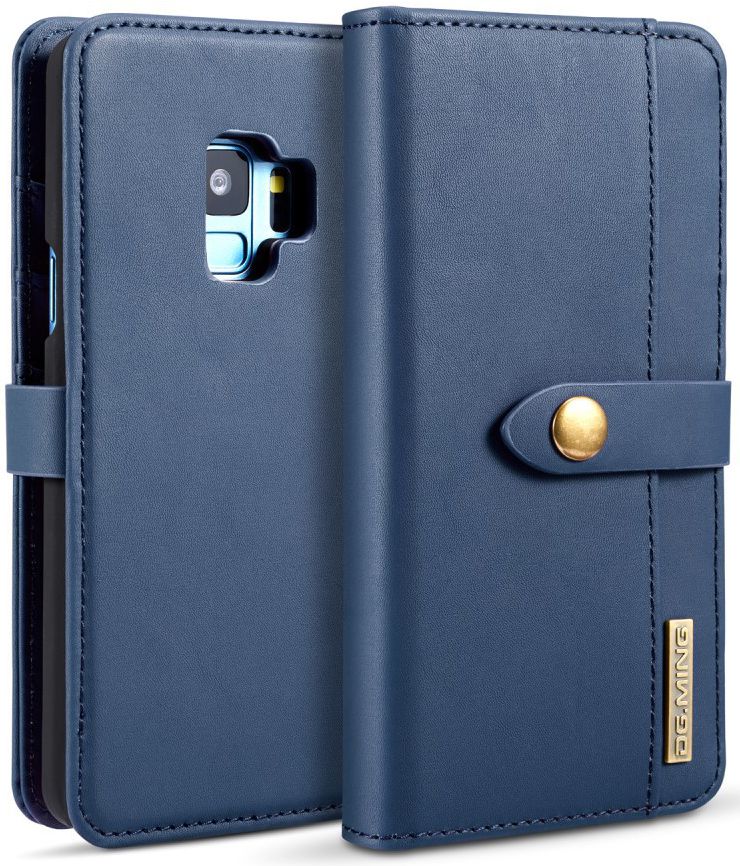 Samsung Galaxy S9 Leren 2-in-1 Bookcase en Back Cover Hoesje Blauw afbeelding 11