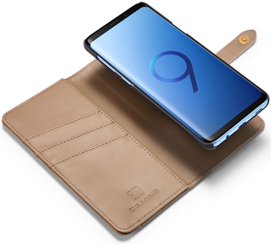 Samsung Galaxy S9 Plus 2-in-1 Bookcase en Back Cover Hoesje Bruin afbeelding 2