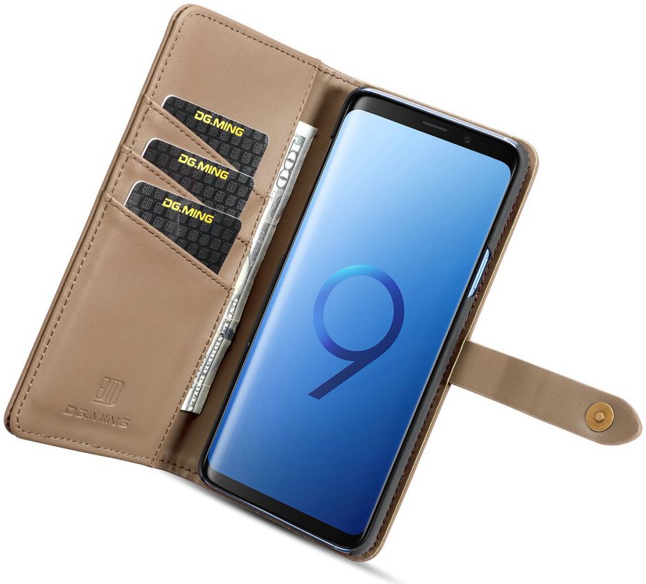Samsung Galaxy S9 Plus 2-in-1 Bookcase en Back Cover Hoesje Bruin afbeelding 4