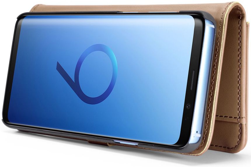 Samsung Galaxy S9 Plus 2-in-1 Bookcase en Back Cover Hoesje Bruin afbeelding 7