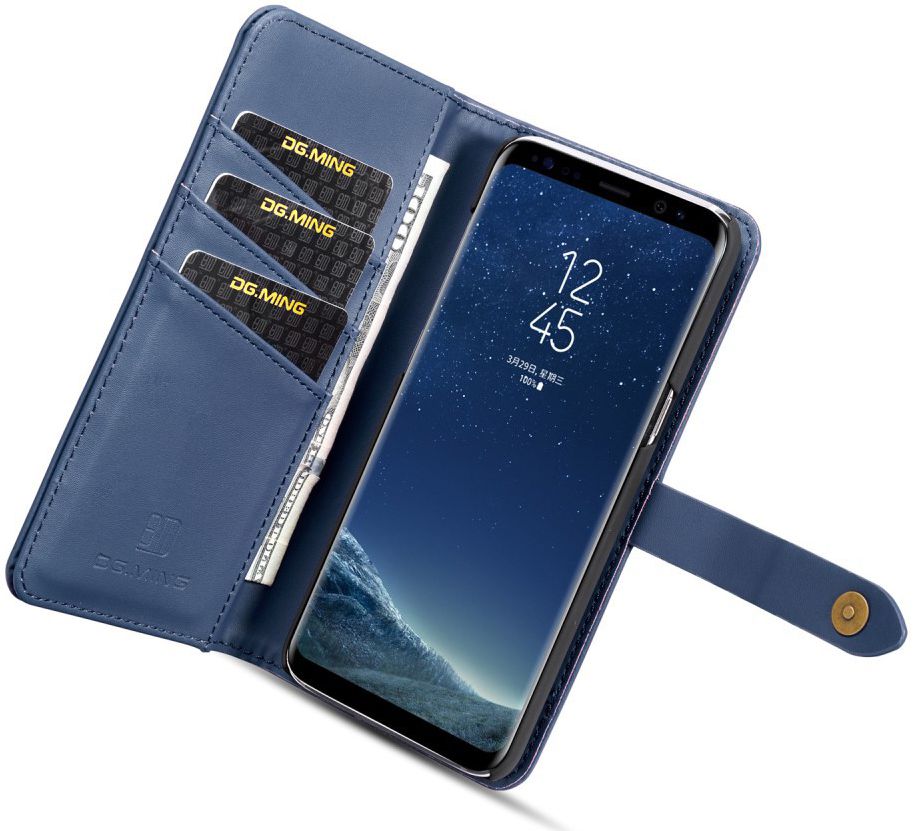 Samsung Galaxy S8 Plus 2-in-1 Bookcase en Back Cover Hoesje Blauw afbeelding 2
