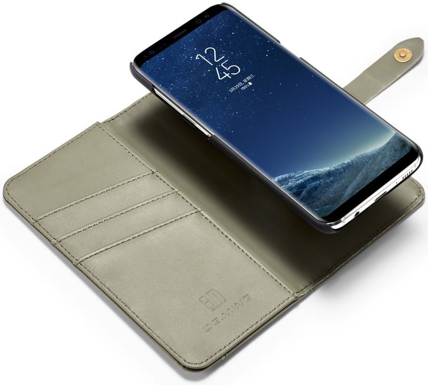 Samsung Galaxy S8 Plus 2-in-1 Bookcase en Back Cover Hoesje Groen afbeelding 1