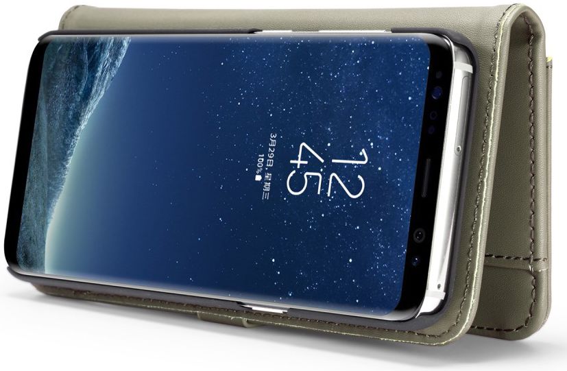 Samsung Galaxy S8 Plus 2-in-1 Bookcase en Back Cover Hoesje Groen afbeelding 7