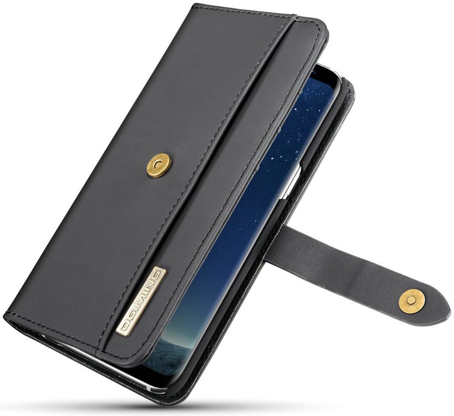 Samsung Galaxy S8 Leren 2-in-1 Bookcase en Back Cover Hoesje Zwart afbeelding 14