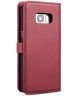 Samsung Galaxy S8 Leren 2-in-1 Bookcase en Back Cover Hoesje Rood