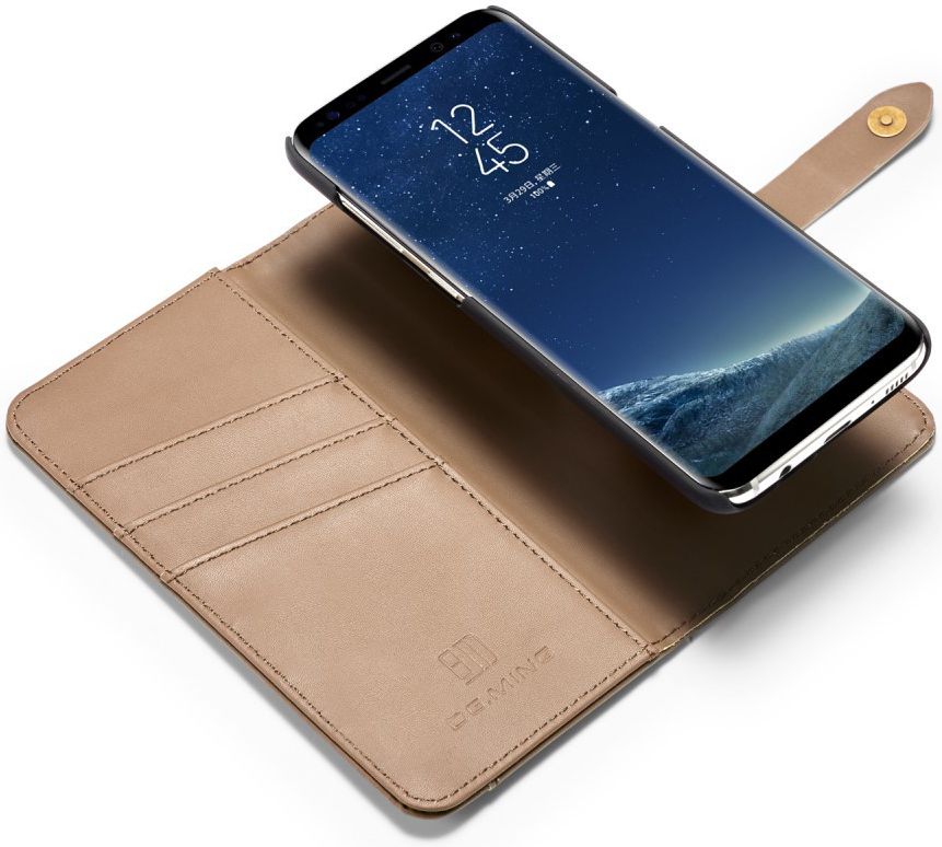 Samsung Galaxy S8 Leren 2-in-1 Bookcase en Back Cover Hoesje Bruin afbeelding 4