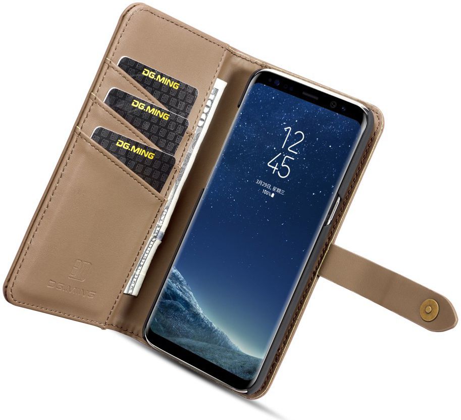 Samsung Galaxy S8 Leren 2-in-1 Bookcase en Back Cover Hoesje Bruin afbeelding 2