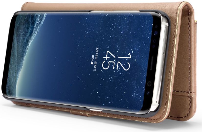 Samsung Galaxy S8 Leren 2-in-1 Bookcase en Back Cover Hoesje Bruin afbeelding 8