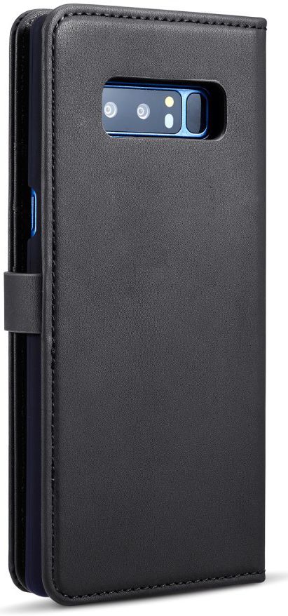 Samsung Galaxy Note 8 Leren 2-in-1 Bookcase en Back Cover Hoesje Zwart afbeelding 12