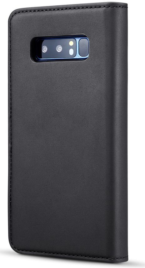 Samsung Galaxy Note 8 Leren 2-in-1 Bookcase en Back Cover Hoesje Zwart afbeelding 14