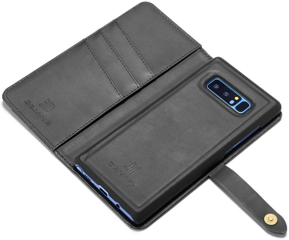 Samsung Galaxy Note 8 Leren 2-in-1 Bookcase en Back Cover Hoesje Zwart afbeelding 6