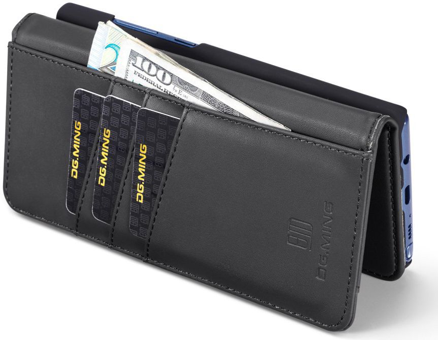 Samsung Galaxy Note 8 Leren 2-in-1 Bookcase en Back Cover Hoesje Zwart afbeelding 8