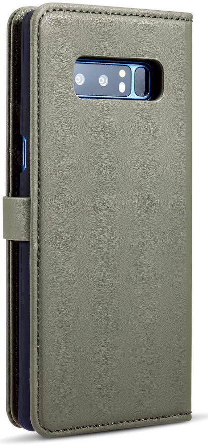 Samsung Galaxy Note 8 Leren 2-in-1 Bookcase en Back Cover Hoesje Groen afbeelding 13