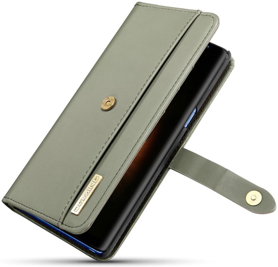 Samsung Galaxy Note 8 Leren 2-in-1 Bookcase en Back Cover Hoesje Groen afbeelding 4