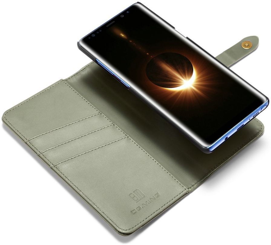 Samsung Galaxy Note 8 Leren 2-in-1 Bookcase en Back Cover Hoesje Groen afbeelding 2