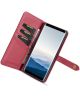 Samsung Galaxy Note 9 Leren 2-in-1 Bookcase en Back Cover Hoesje Rood